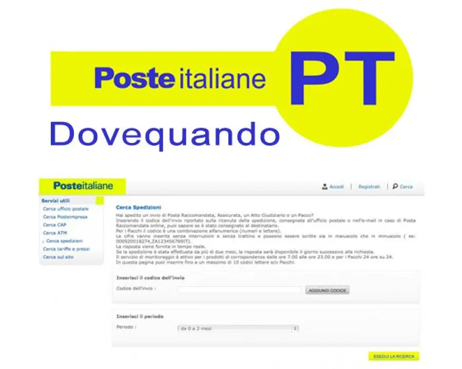 DoveQuando Poste italiane, come tracciare la raccomandata